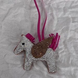 Crystal Rhinestone Unicorn Crossbody Charm - Pink Accents